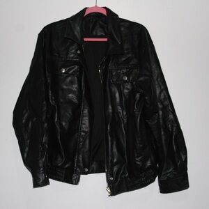 Men's Black Leather Jacket